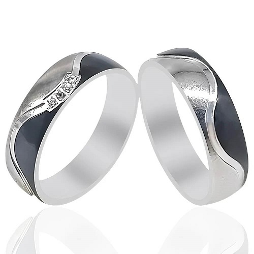 Two-Tone Wedding Rings - 51501