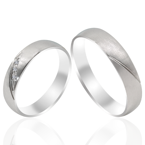 Classic 18K White Gold Diamond Anniversary rings