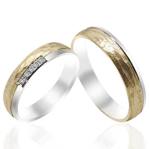 51801 Luxury Couple Rings | Engraved Wedding Jewelry