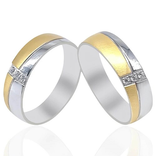 Polished Textured Wedding Bands - 51614